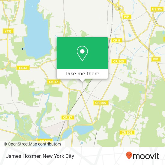 James Hosmer map