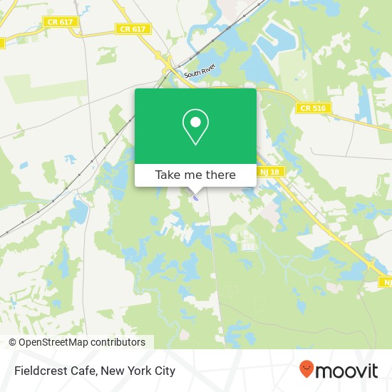 Mapa de Fieldcrest Cafe