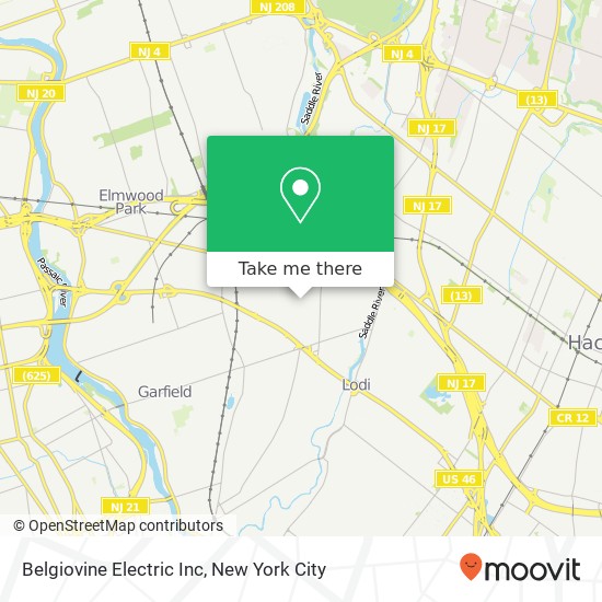Belgiovine Electric Inc map