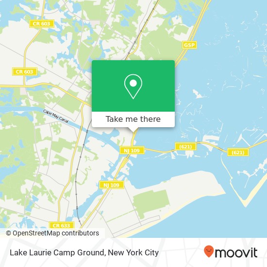Lake Laurie Camp Ground map