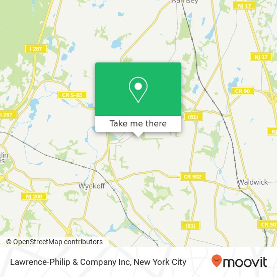 Mapa de Lawrence-Philip & Company Inc