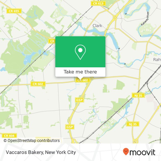 Vaccaros Bakery map
