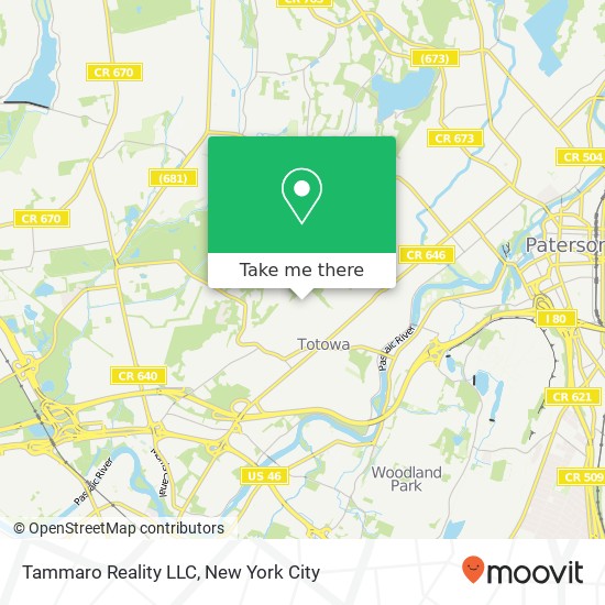 Mapa de Tammaro Reality LLC