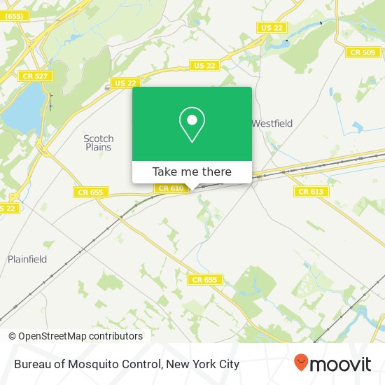 Bureau of Mosquito Control map