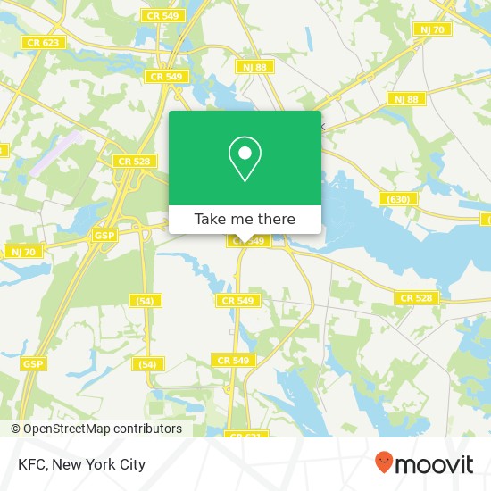 KFC map