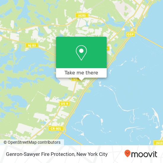 Genron-Sawyer Fire Protection map