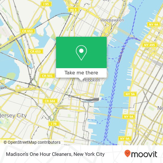 Mapa de Madison's One Hour Cleaners