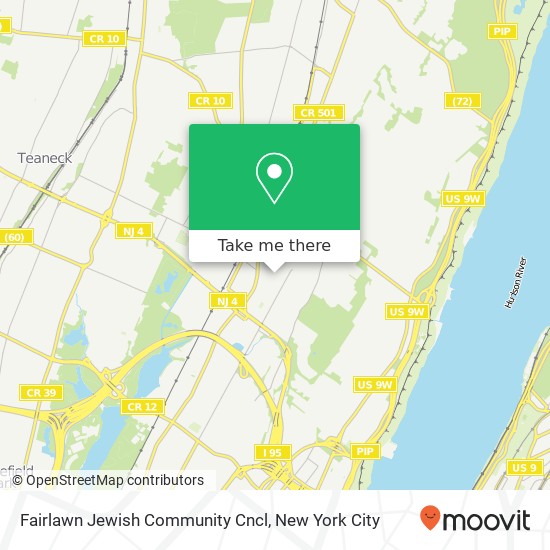 Fairlawn Jewish Community Cncl map