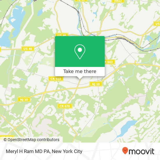 Meryl H Ram MD PA map