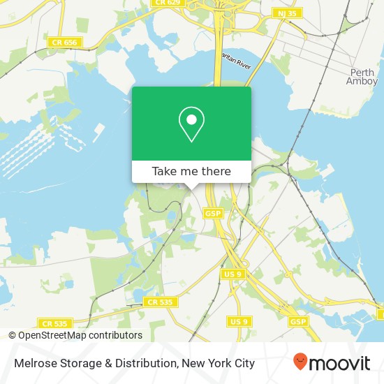 Mapa de Melrose Storage & Distribution