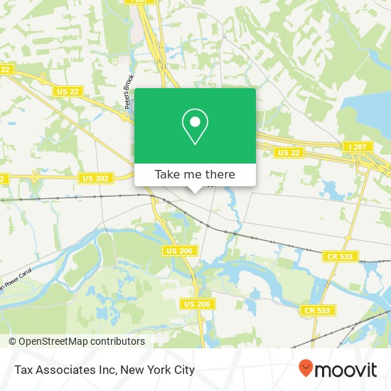 Tax Associates Inc map