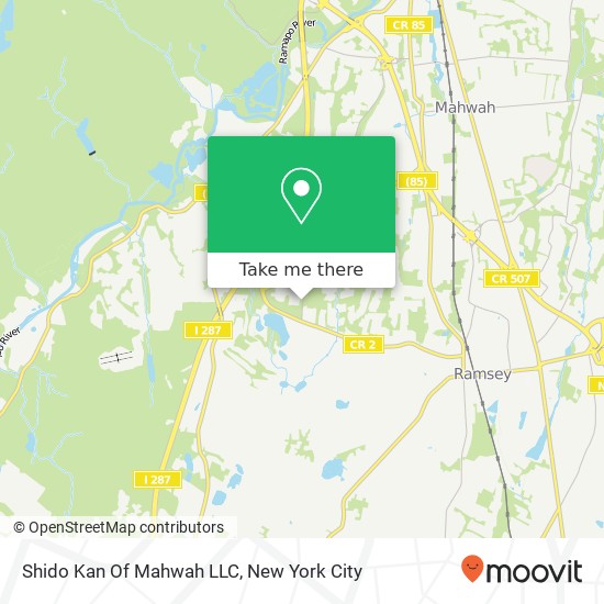 Shido Kan Of Mahwah LLC map