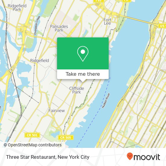 Three Star Restaurant map