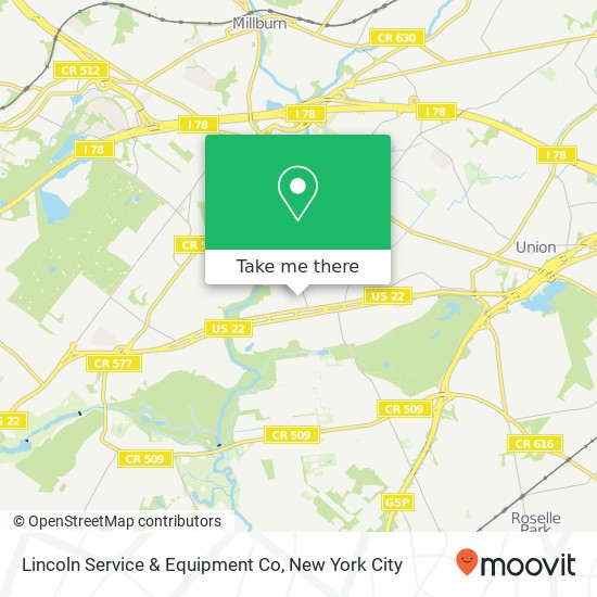 Mapa de Lincoln Service & Equipment Co