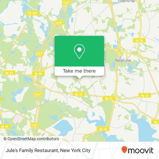 Mapa de Jule's Family Restaurant