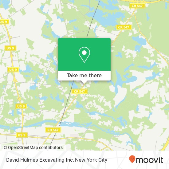 David Hulmes Excavating Inc map