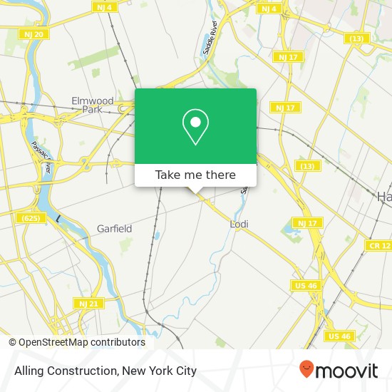 Alling Construction map