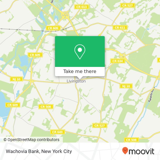 Wachovia Bank map