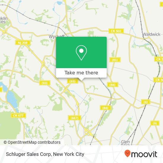 Schluger Sales Corp map