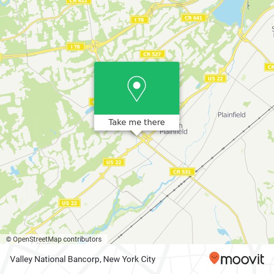 Valley National Bancorp map