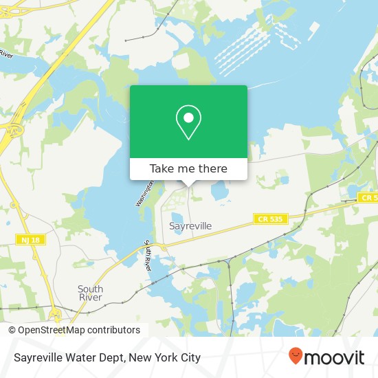 Mapa de Sayreville Water Dept
