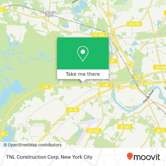 Mapa de TNL Construction Corp