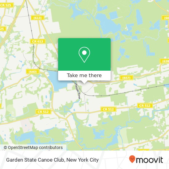 Garden State Canoe Club map