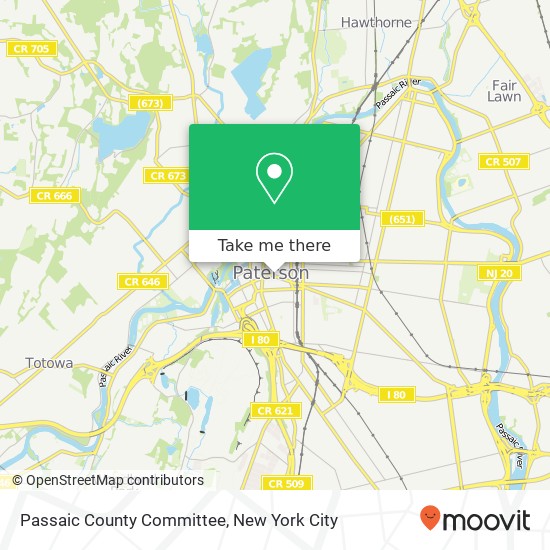 Passaic County Committee map