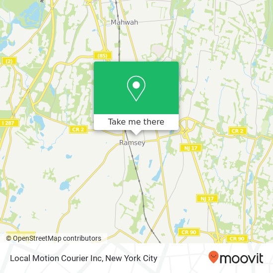 Local Motion Courier Inc map