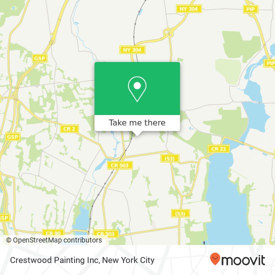Crestwood Painting Inc map