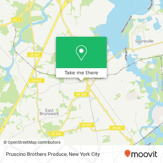 Pruscino Brothers Produce map