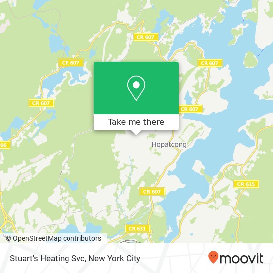 Stuart's Heating Svc map