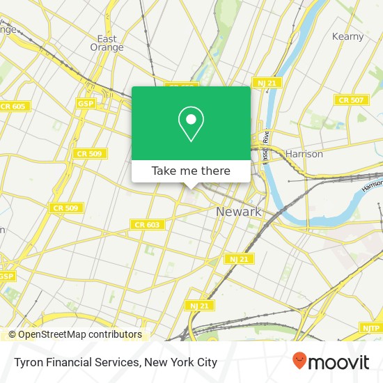 Tyron Financial Services map