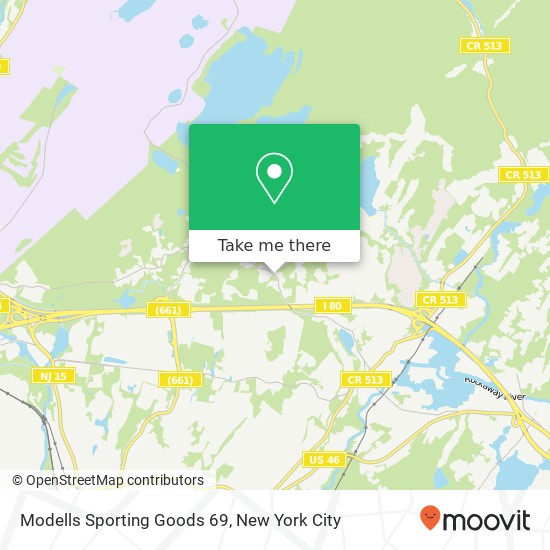 Mapa de Modells Sporting Goods 69