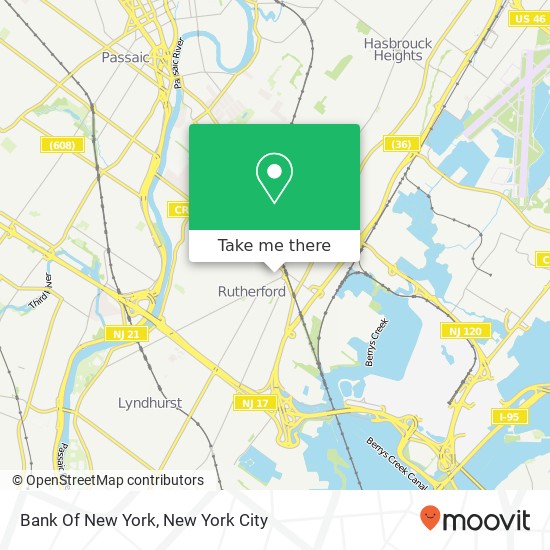 Bank Of New York map