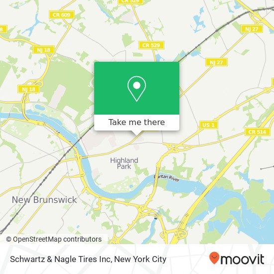 Mapa de Schwartz & Nagle Tires Inc