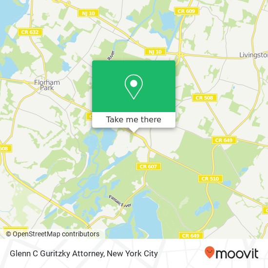 Glenn C Guritzky Attorney map