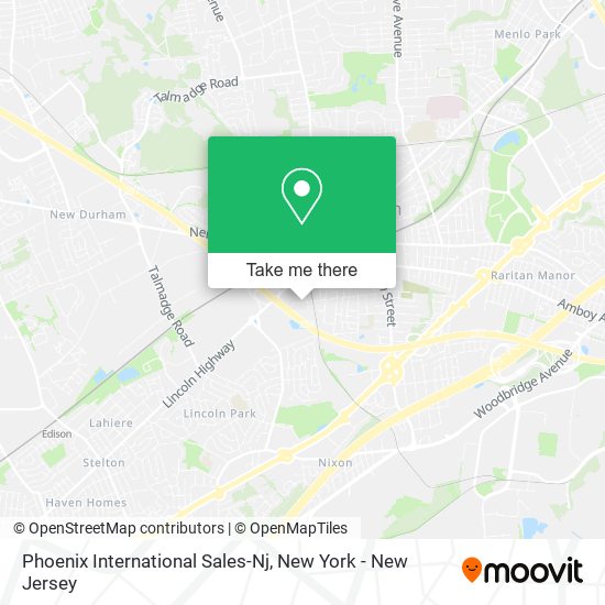 Mapa de Phoenix International Sales-Nj