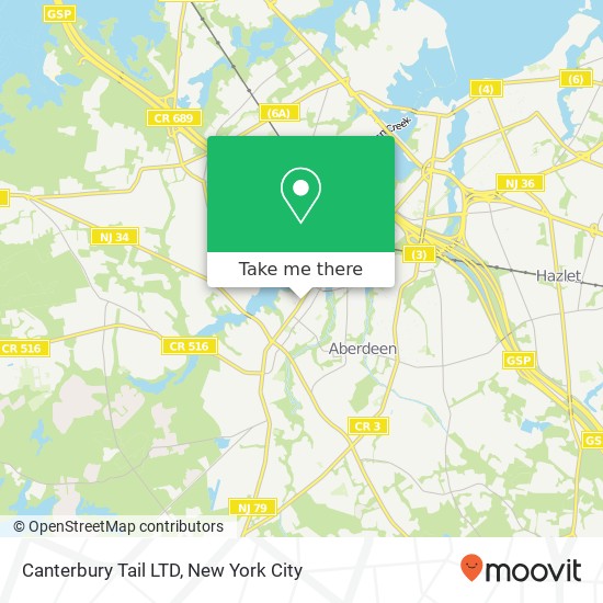 Canterbury Tail LTD map