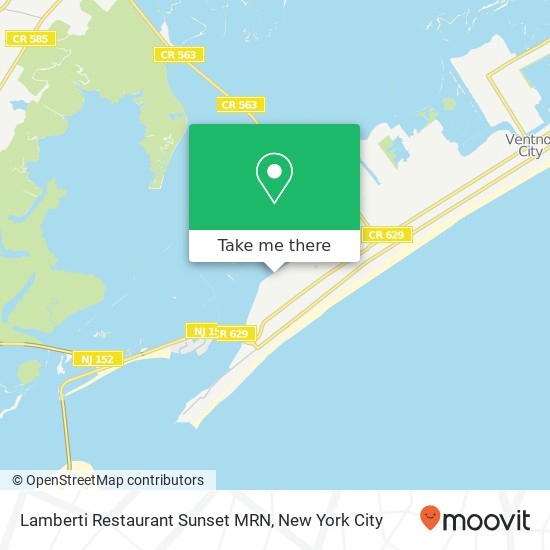 Mapa de Lamberti Restaurant Sunset MRN