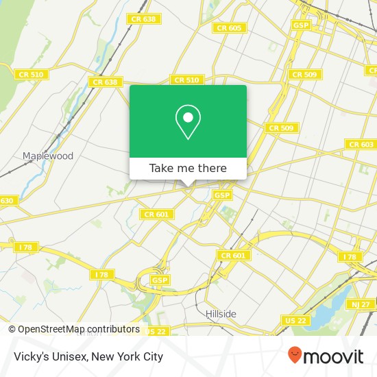 Vicky's Unisex map