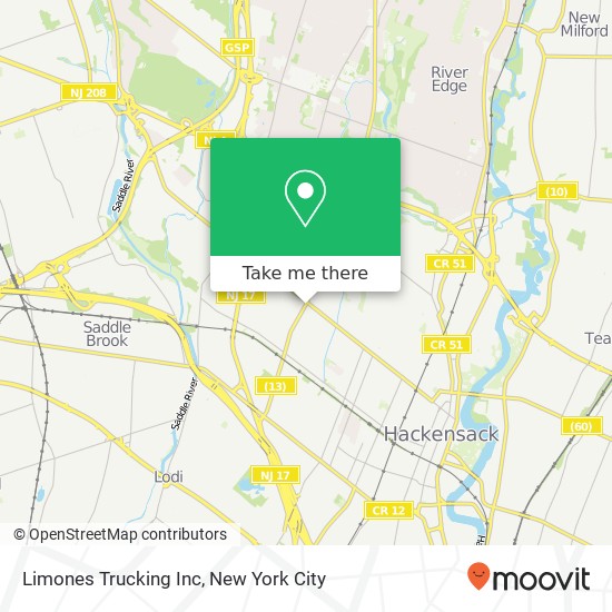 Limones Trucking Inc map
