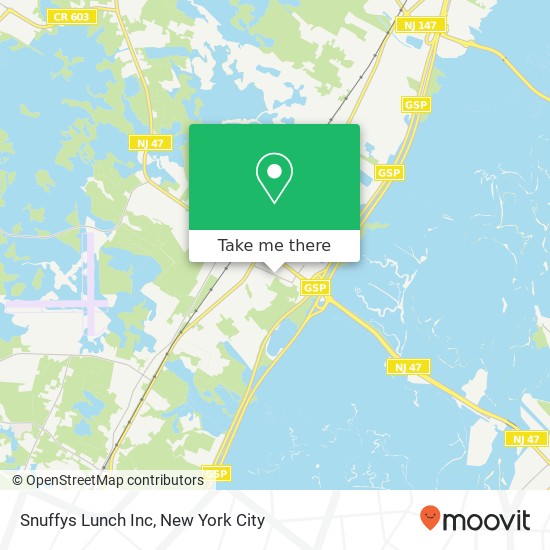 Mapa de Snuffys Lunch Inc