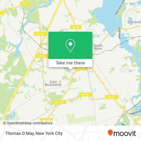 Mapa de Thomas D May