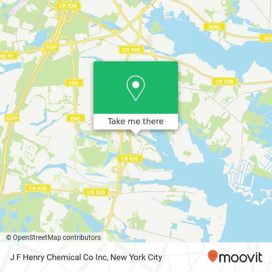 Mapa de J F Henry Chemical Co Inc
