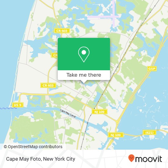 Cape May Foto map