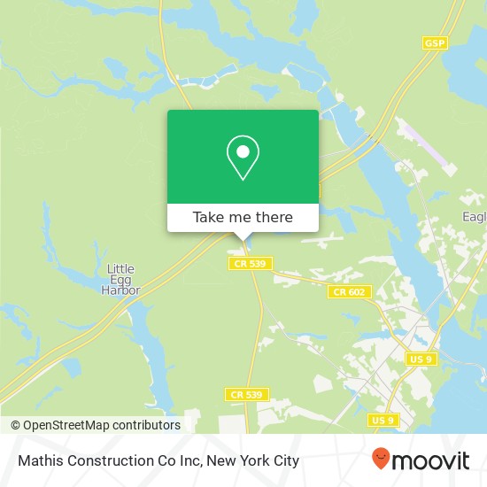 Mapa de Mathis Construction Co Inc