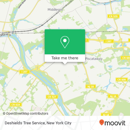 Deshields Tree Service map