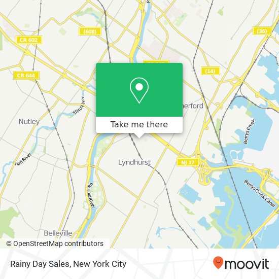 Rainy Day Sales map