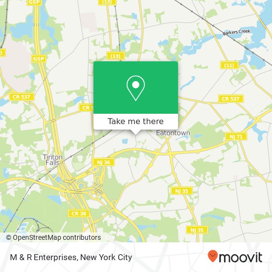 M & R Enterprises map